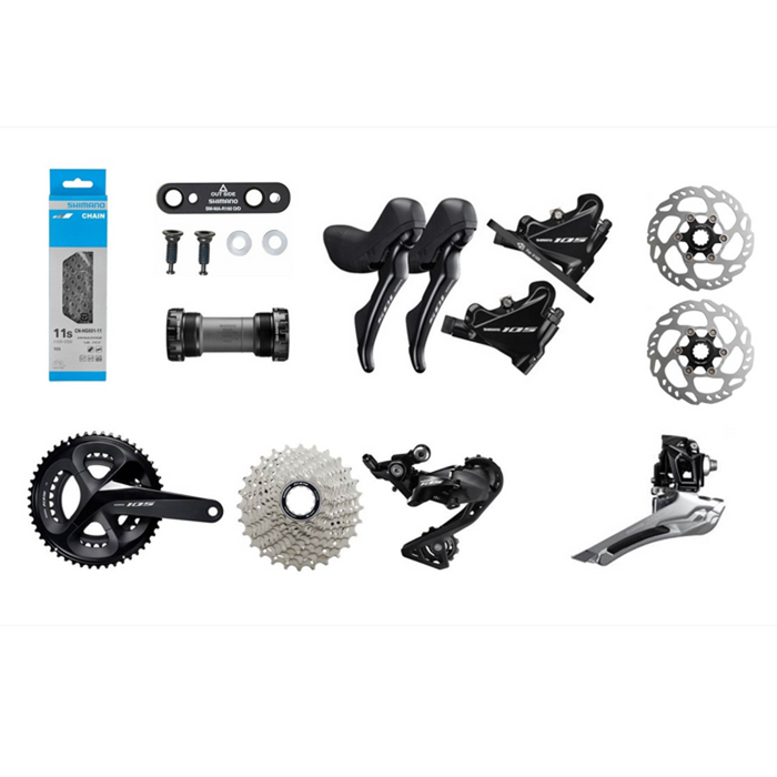 GRUPO 105 HIDRAULICO R7000 11 VEL DISCO 52-36T 11-32T (040017)