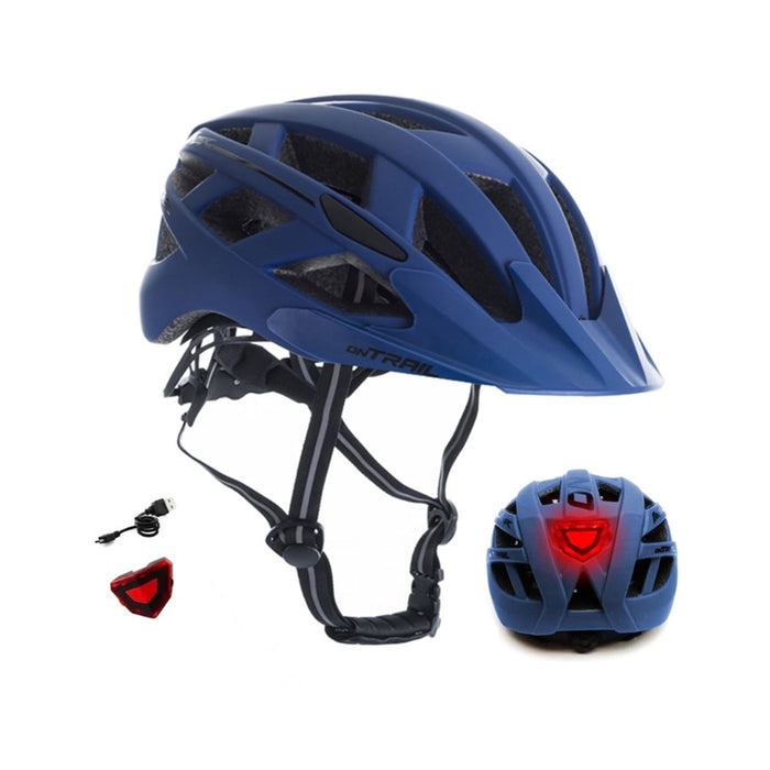 CASCO PANZER ON-TRAIL COLORES LUZ RECARGABLE