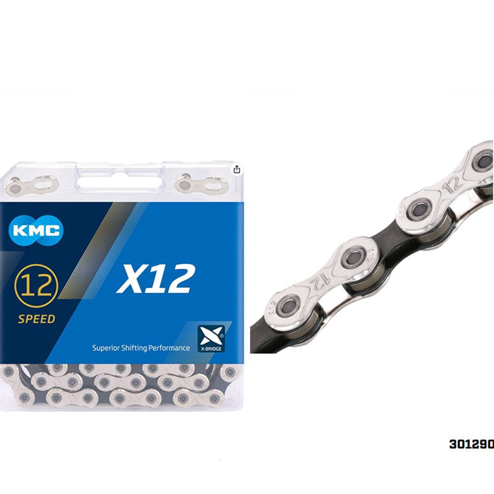 CADENILLA KMC X12 VEL 1/2X11/128 126 ESLB, SILVER (CAD0374)(301291)