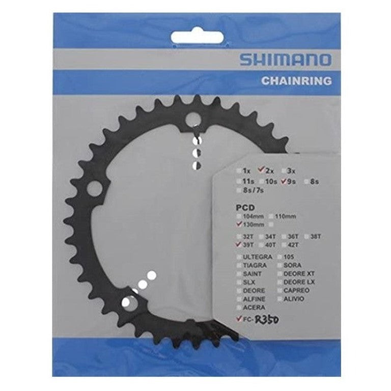 Chaîne Shimano Sora FC 3403 - 39 Dents - Argent - Compatible Vélos Route & Ville