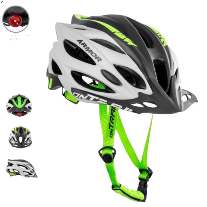 CASCO  ARMOR ON-TRAIL COLORES CON LUZ