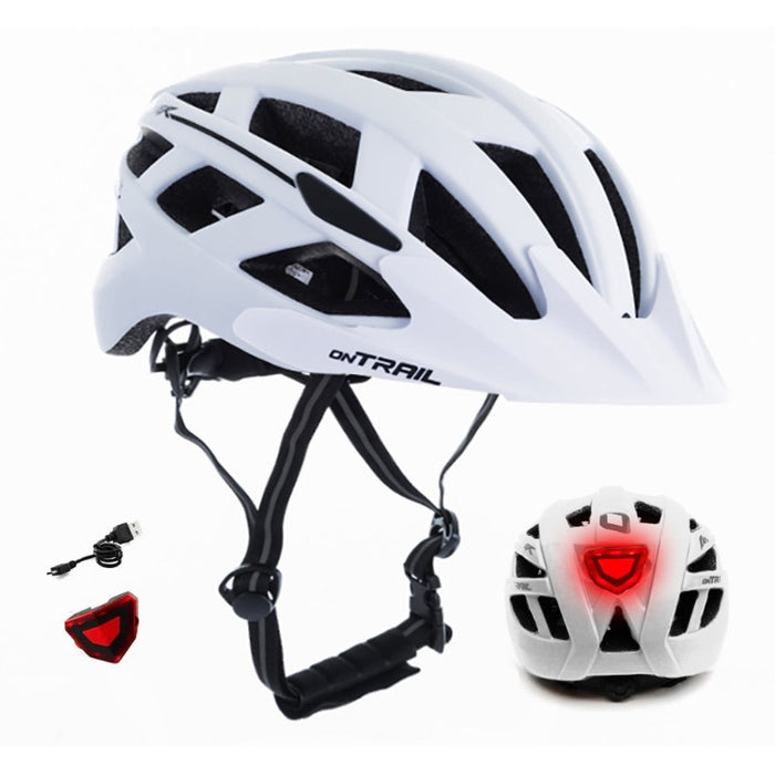 CASCO PANZER ON-TRAIL COLORES LUZ RECARGABLE