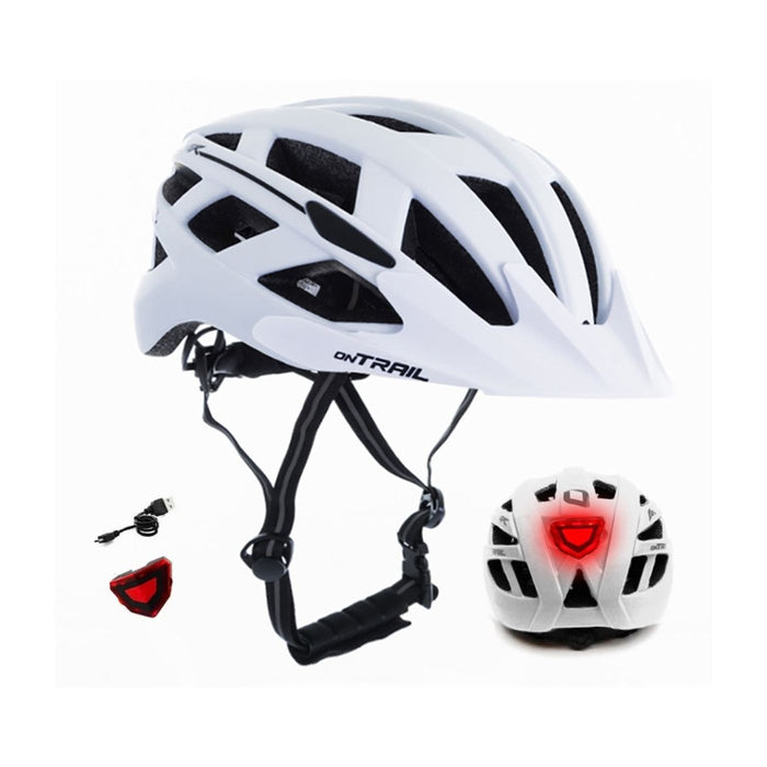 CASCO PANZER ON-TRAIL COLORES LUZ RECARGABLE